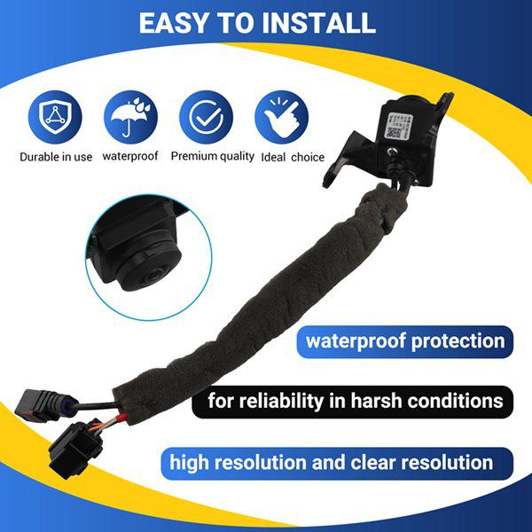Black ABS Car Reversing Rearview Camera