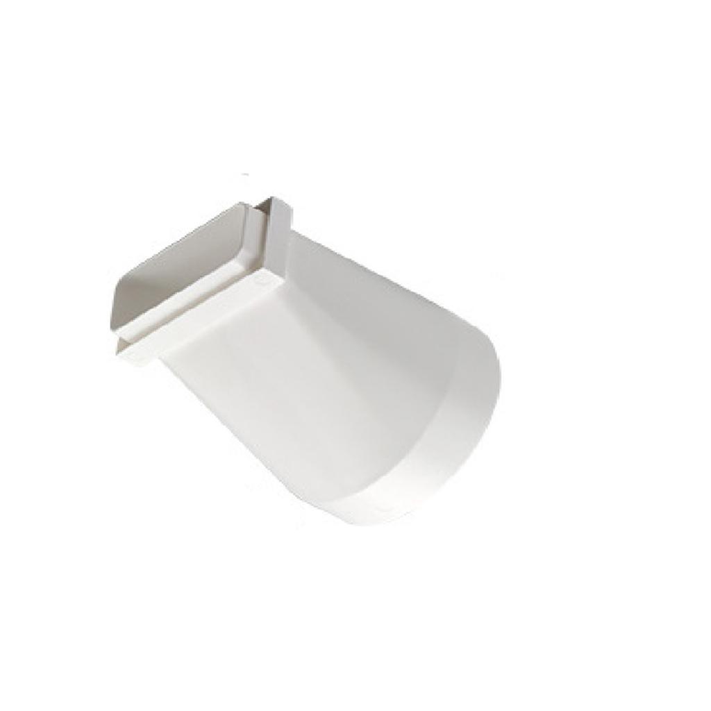 Flat Plastic Ducting Adaptor To Round Transformer Dryer Vent Hose Adapter Ventilation Duct Converter Easy To Use