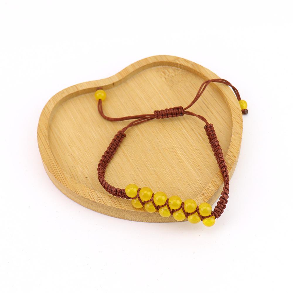 Korean Style Seven-Color Rainbow Unisex Adjustable Woven Bracelet