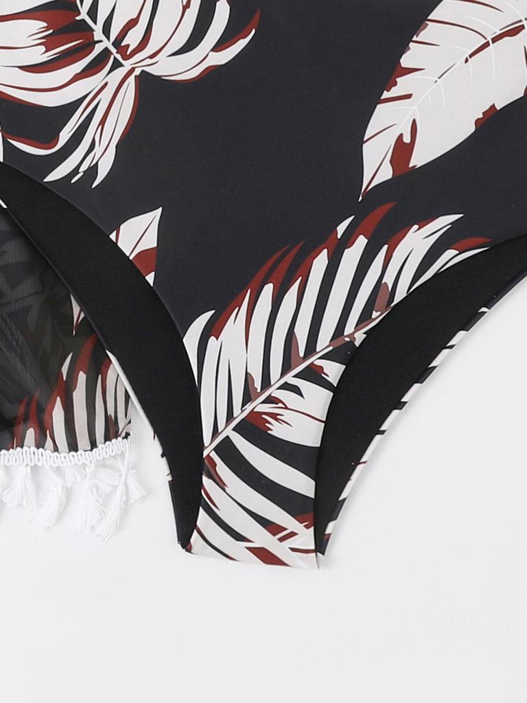 2025 Europäisches & Amerikanisches Trägerloses Quasten-Bikini-Set - Sexy Sonnenschutz-Strandbekleidung für Damen