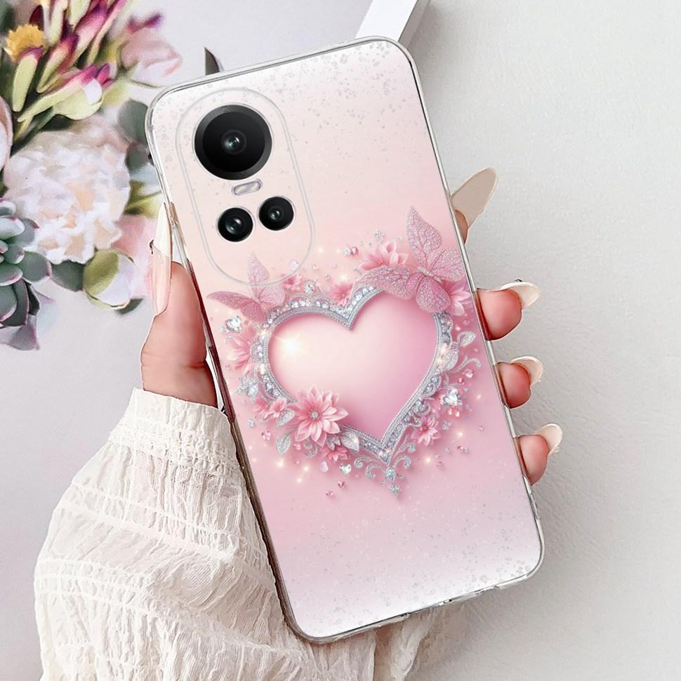 For OPPO Reno10 5G Case CPH2531 Luxury Cat Cartoon Cover Clear Silicone Soft TPU Phone Case For OPPO Reno 10 Reno10 Back Covers