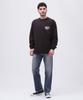 Avirex CROSSOVER BANDANA PATCH LONGSLEEVE Size T-SHIRT, Men's, M, 010, Black, 783-4230023