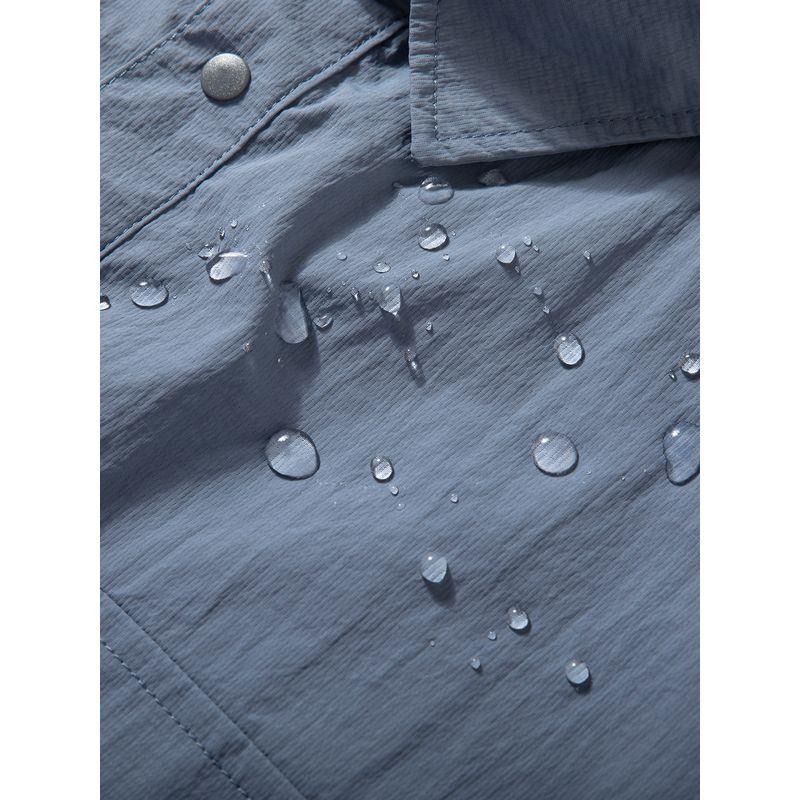 Japanese-Style Short-Sleeve Men's Summer New Lightweight Breathable Outdoor Functional Shirt with Texture, Loose Casual Shirt