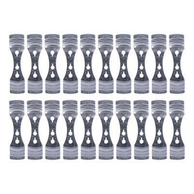 20PCS Candle Wick Holder 3 Holes Centering Devices Silver Stainless Steel for DIY Candle Making