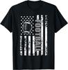 Amerikanische Flag Football Patriotisches Football Geschenk Unisex T-Shirt