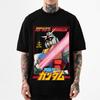 2026 New Gundam Japanese Style Classic Print Tshirt Short Sleeve Tshirt Mens and Womens Tshirt Mens Tops Harajuku