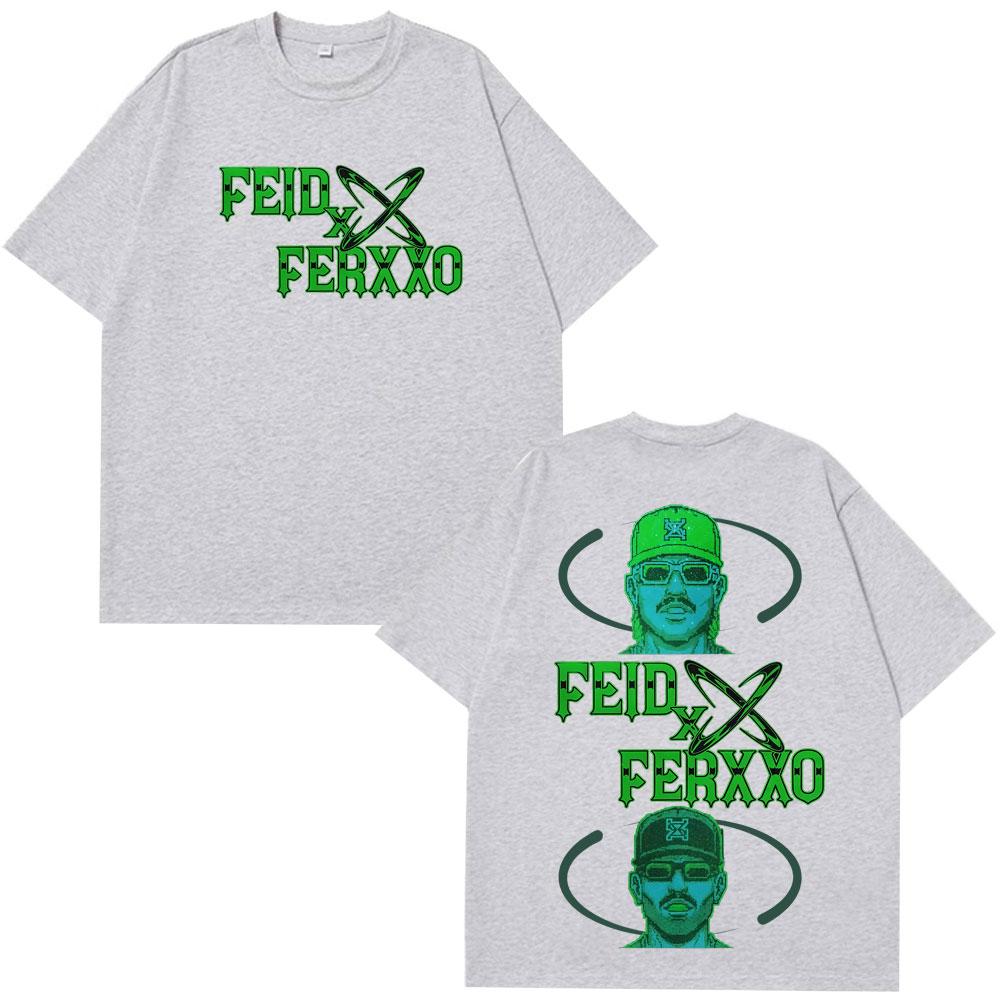 Rapper Feid Ferxxo Falxxo Tour 2026 Print Tshirt Unisex Women Fashion HipHop Tshirts Summer Casual Cotton Tshirts
