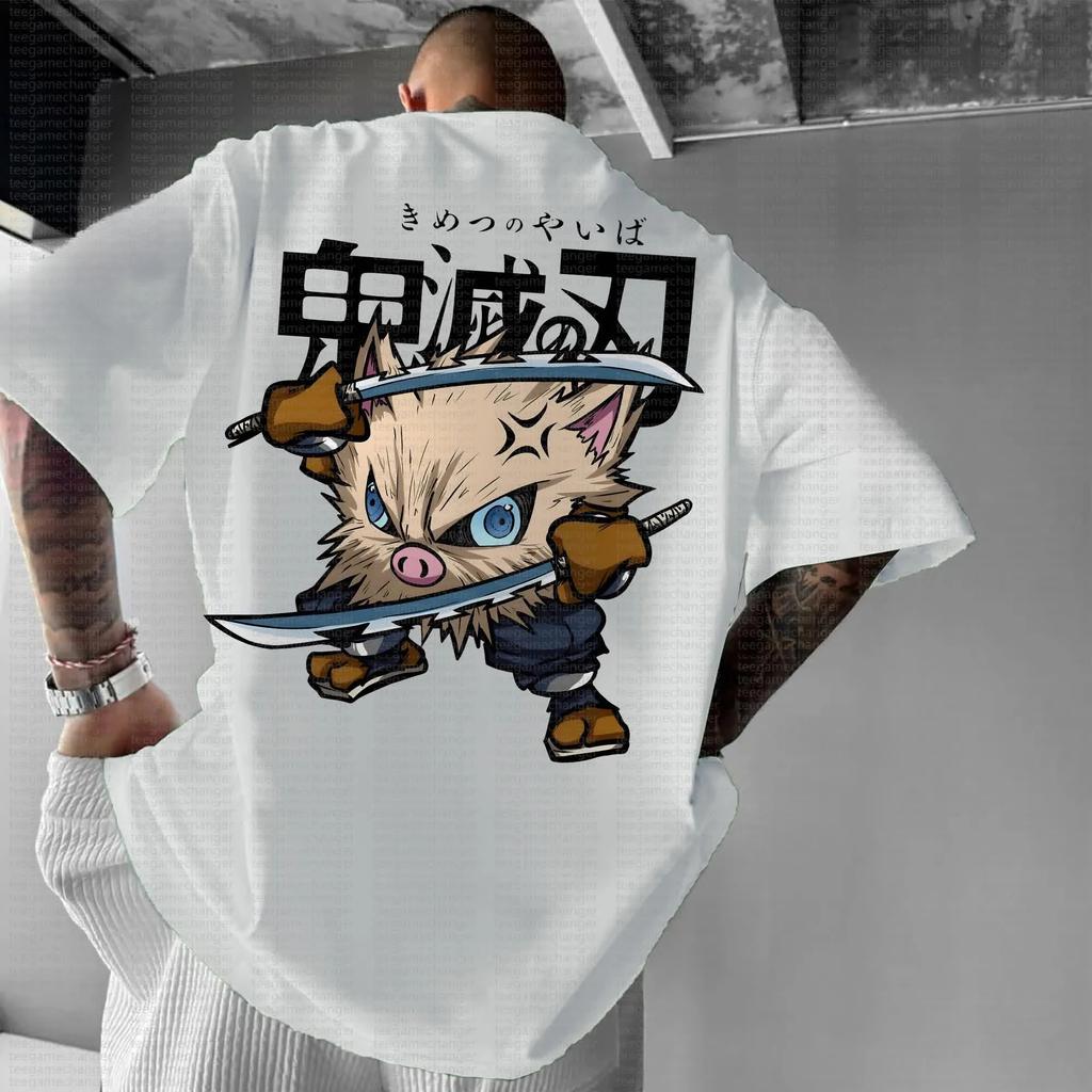 Demon Slayer Joint Pokémon Animation Derivatives Mens and Womens Summer Fashion Oversize TshirtHoodieShorts and Sweatpants