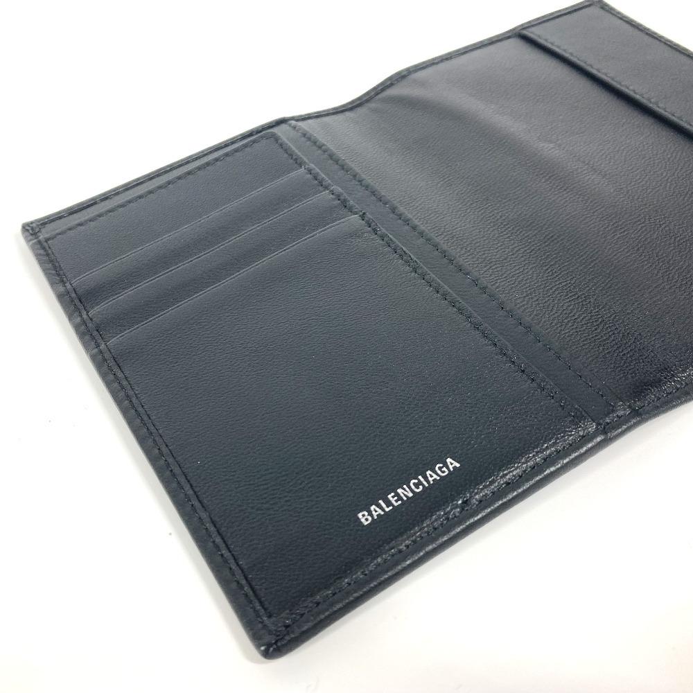 BALENCIAGA 551991 Everyday logo Passport Cover Stationery Bi-fold passport case