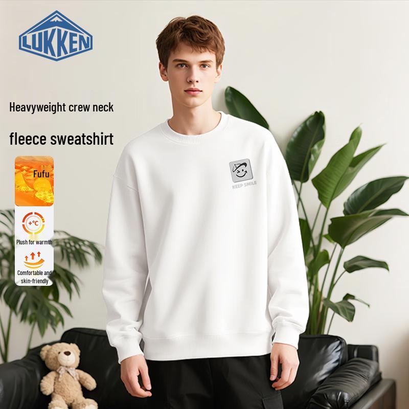 

LUKKEN Men s Relaxed Fit Fleece-Lined Crewneck Sweatshirt 3XL