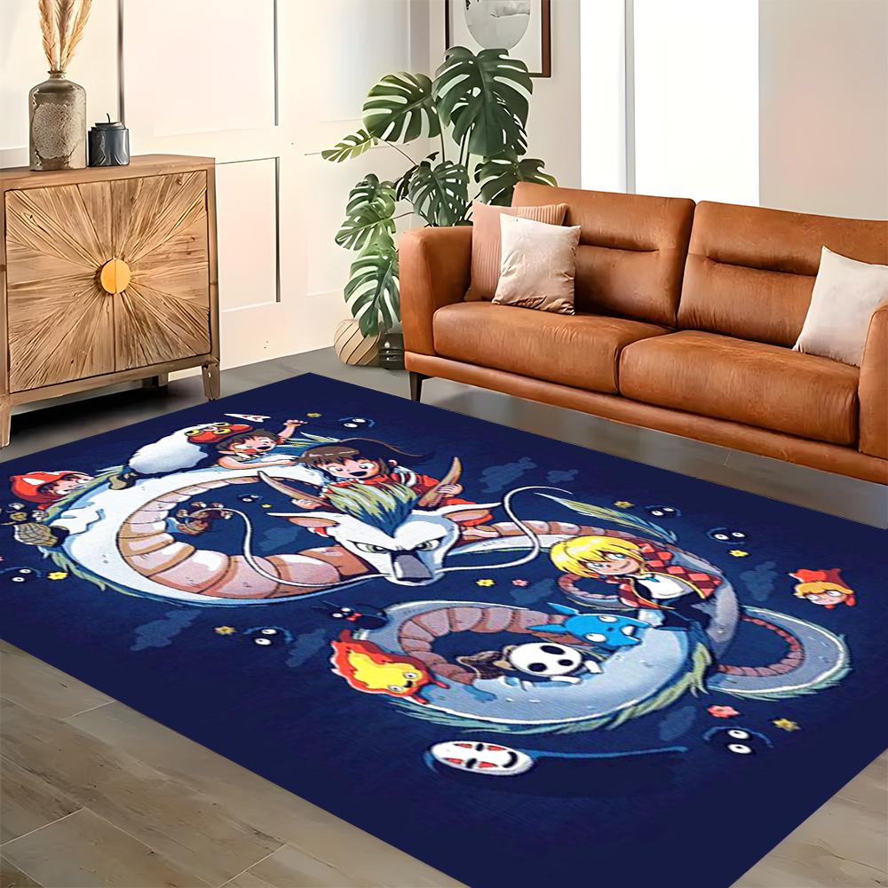 My Neighbor Totoro Fantasy for Living Room Rug, Bedroom, Study Room, Hallway Decoration, Perfect for Home Decoration or Holiday Gifts