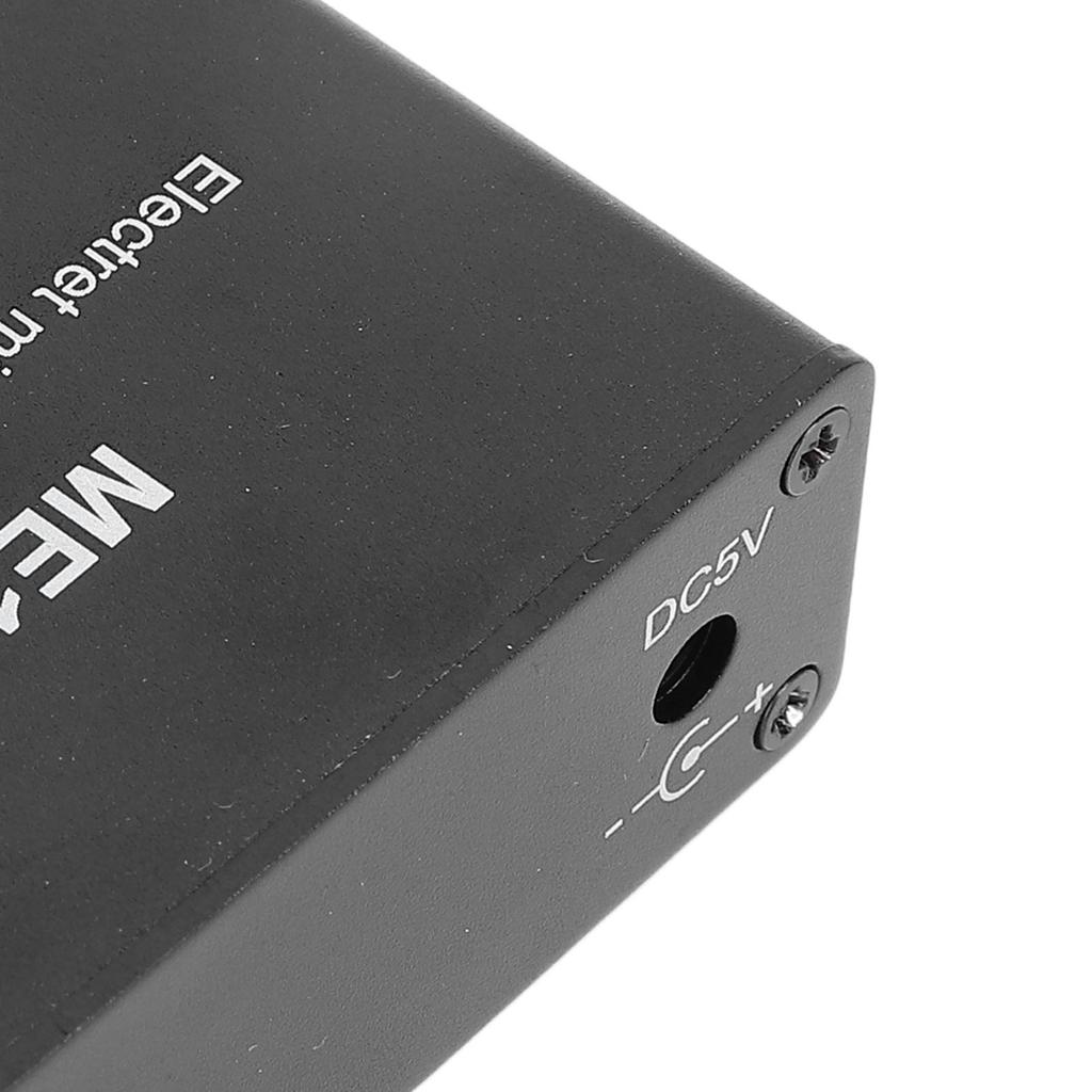 Microphone Amp Electret Microphone Amp Adjustable Gain 0‑20db Condenser Mic Headphone Sound Preamplifier ME1 3.5mm Input