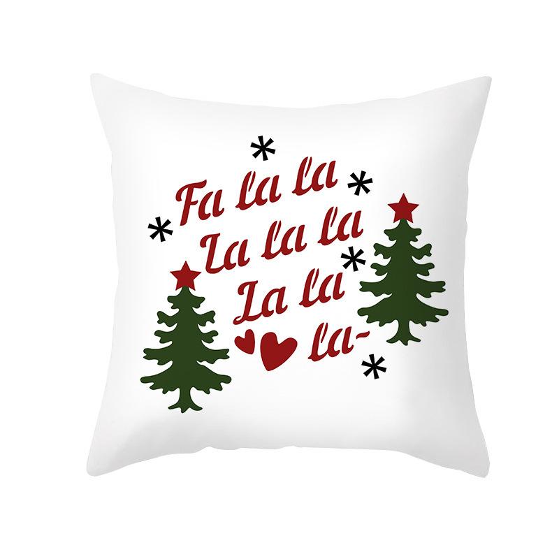 New Christmas Pillowcases Home Office Decoration Printed Linen Cushion Supplies