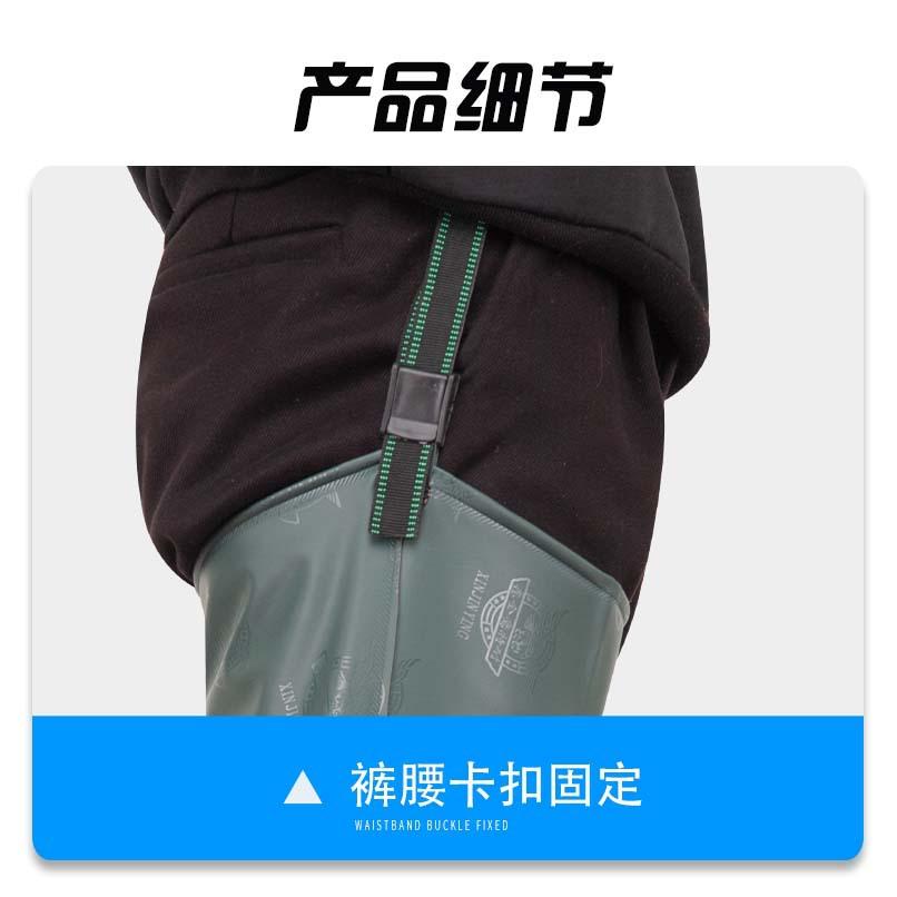 Green Plus Long Tube Wading Shoes Rice Planting Rain Shoes Non-slip Fishing Rain Boots Shoes Knee High Launching Shoes Half Body Water Shoes