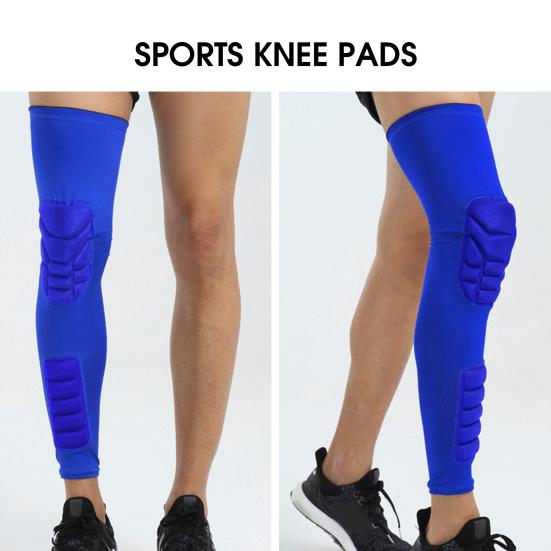 1Pc Knee Sleeve High Elasticity Comfortable Fit Compression Soft Padding Cushion Anti-collision Breathable Shock Absorption Leg Brace Support