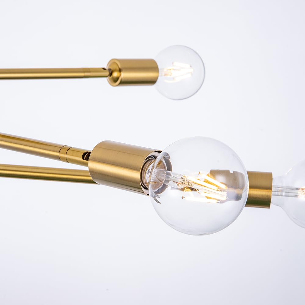 Chende Ceiling 6 LED Ceiling Nordic Adjustable Modern Pendant Living Room Bulbs Sold Light, Lights, Brass, Spotlights, E26, Lighting, Style, Angle,