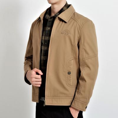 Herrenjacke Baumwolle Loose Dad Jacke Jacke Herren Freizeitjacke