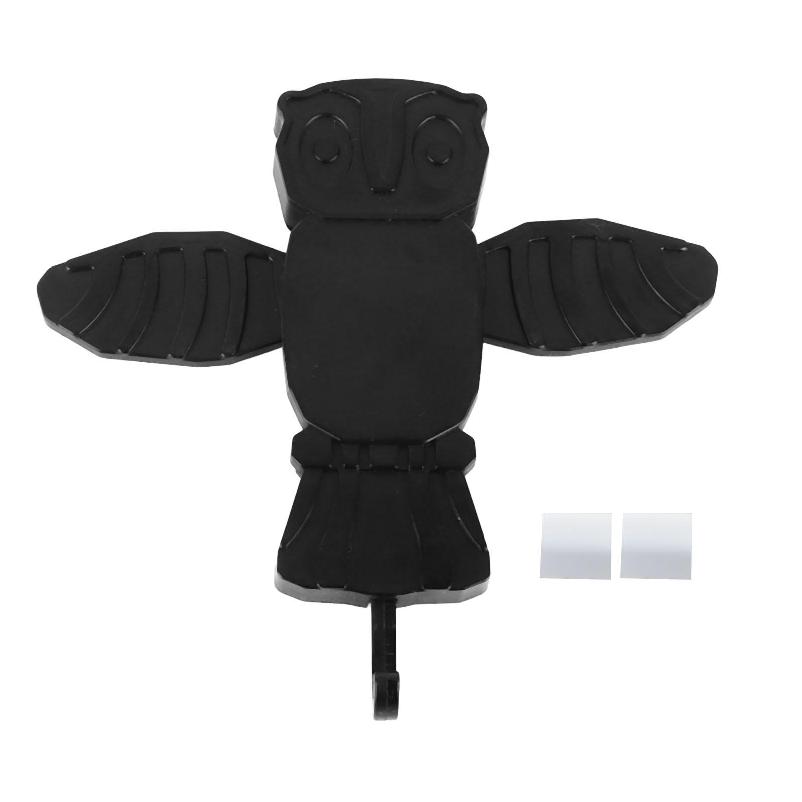 Настенный крючок для ключей, клейкий декоративный держатель в форме совы, выдвижной держатель для ключей в форме крыла для дома, спальни, Entran Black