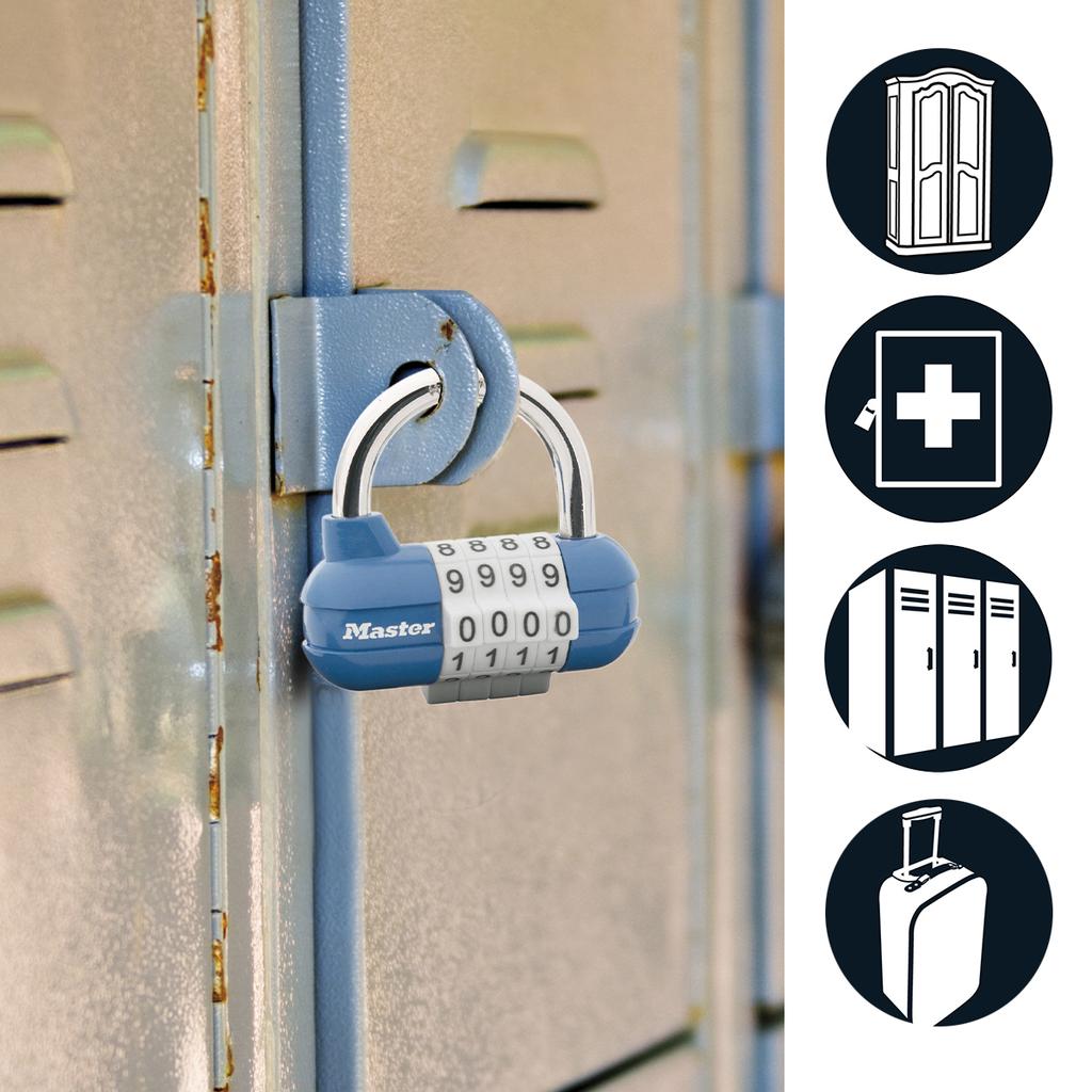 Master Lock Combination Padlock, 59x64x26 mm