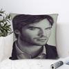 Vampire Diaries Damon Klaus  Pillow Case  Cute Funny Pillow Cover Soft Pillowcases For Sofa Home Decor