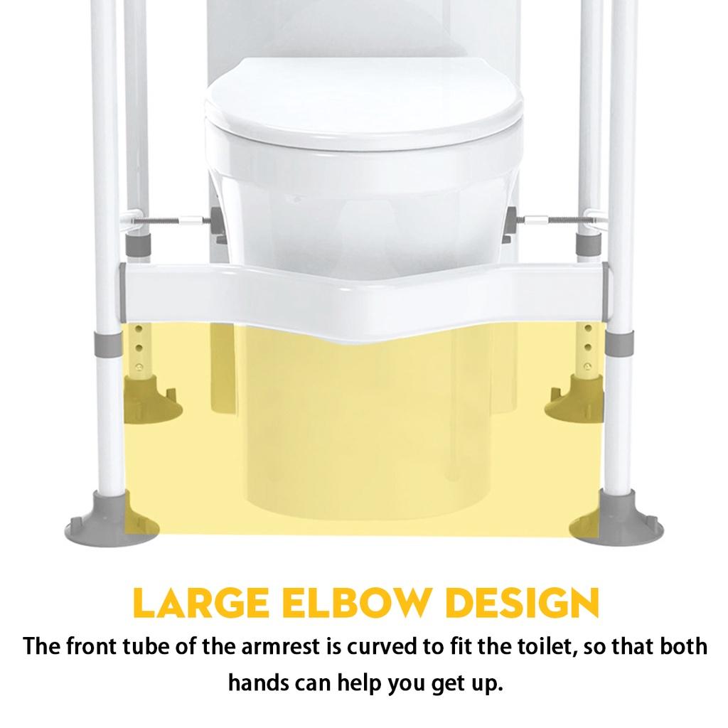 Toilet Safety Rail Anti-slip Bathroom Grab Bar Adjustable Toilet Frame Rack Safety Rails Shower Handrail Health Care Equipment for Elderly Disabled