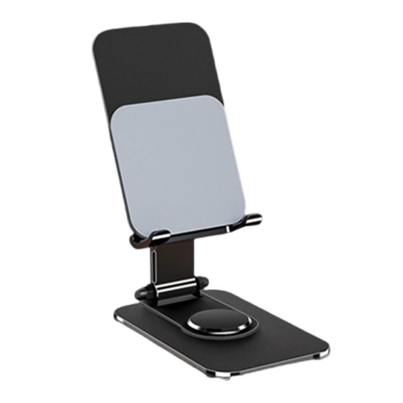 360 Degree Rotating Phone Holder Universal for Phone Tablet Table Support Stand Angle Adjustable Folding Holder Stand чёрный