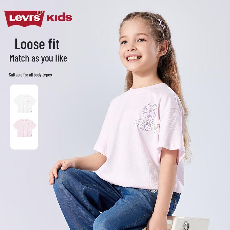 

Levi s Kids Girls Summer Comfort Crew Neck Short Sleeve T-Shirt S