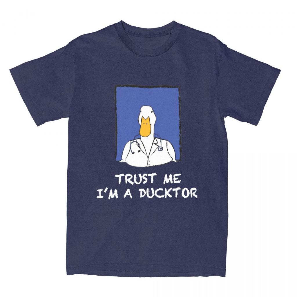 Trust Me I Am A Doctor Funny Duck T Shirts Accessories Novelty Humor Joke Pure Cotton Tshirt Clothes Funny Tees Summer