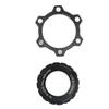 Bike Center Lock Disc to 6 Pin Disc Adapter Aluminum Alloy Bike Hubs Middle Lock Conversion Base with Lock Cover