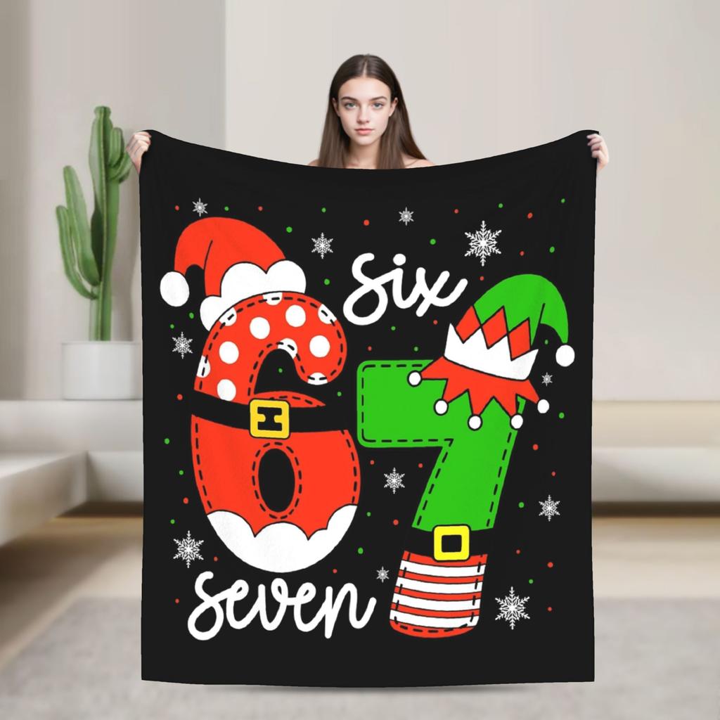 Do The Math 67 Meme Funny Six Seven Blanket Quality Warm Soft  Bedding Throws Winter Children Chair Sofa Bed Novelty Bedspread