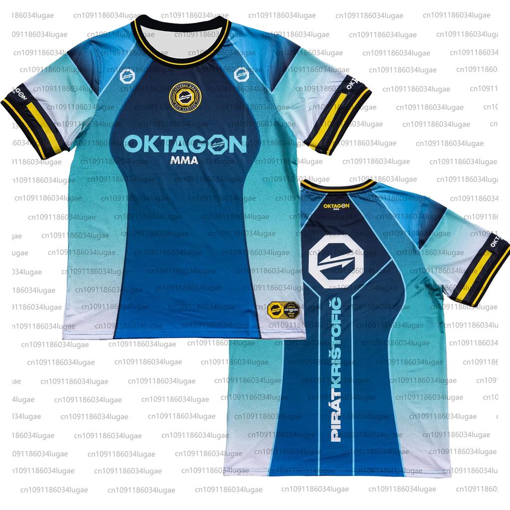 2025 Summer Print OKTAGON Fighting Fighter Fans Uniform Men Women Breathable Round Neck Short Sleeve Man Casual T-shirt Jersey