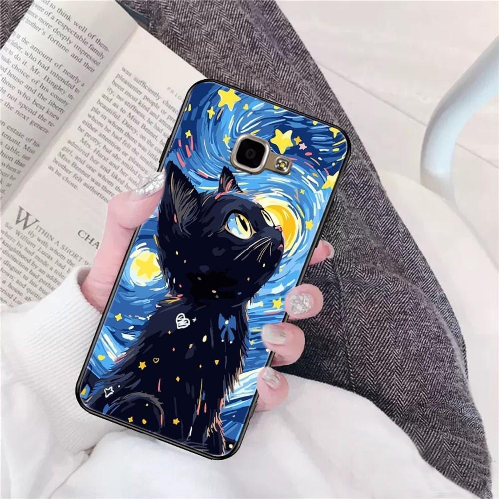 Starry Sky Cat Phone Case For Samsung A 10 11 12 13 20 21 22 30 31 32 40 51 52 53 70 71 72 73 91 13 Shell