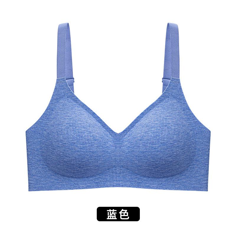 

Large chest, breathable, slightly gathered, soft support, closed breasts, anti-sagging bra cover DZ gathered, anti-sagging 2xl(recommended 67.5-75kg ) синій