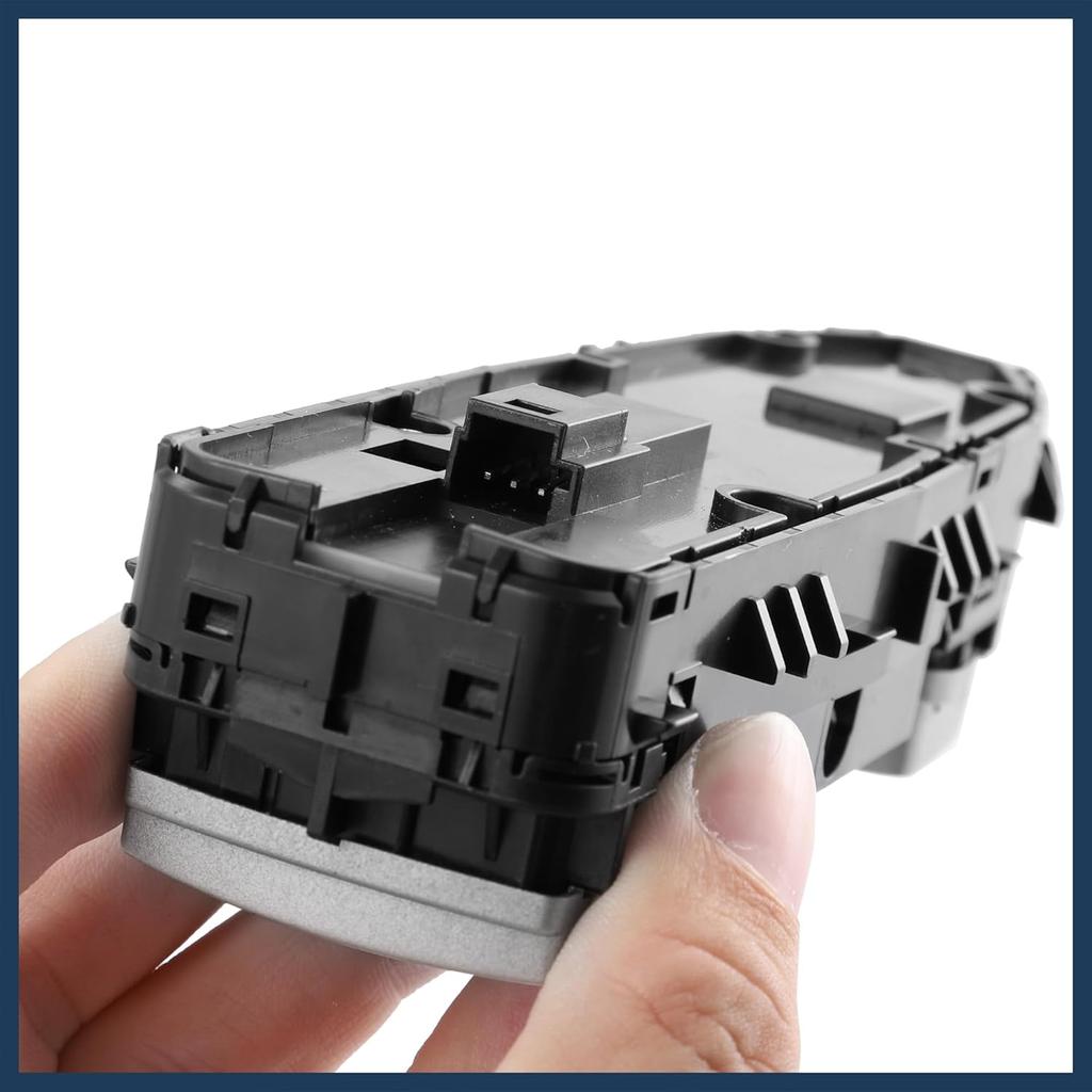 Power Window Switch, Front Left Driver Side Window Control Switch No.A2229056800 for Mercedes-Benz C300 2015-2020 Silver Tone, 1 Pc