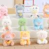 Flocked Zodiac Animal Pals Creative DIY Decoration for Bags Keychains Home Decor Cute Plush Charm Ornament Gift