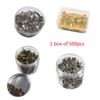 500Pieces Multifunctional Metal Thumbtacks for Office School Roundness Push Pins Office Tacks for Corkboard Furniture