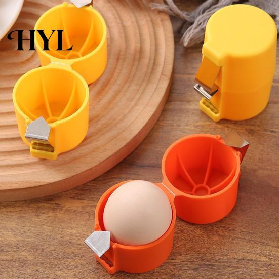 Egg Shell Opener 2Pcs Eggshell Tool Cracker Stainless Steel Peeler Portable Compact Cracking Handheld Separator for Eggs Cooking Baking Lightweight