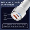 Dual Ports 30W Type-C Car Charger Cigarette Lighter PD Fast Charging Phone Charger Adapter In Car for Xiaomi iPhone 15 Samsung