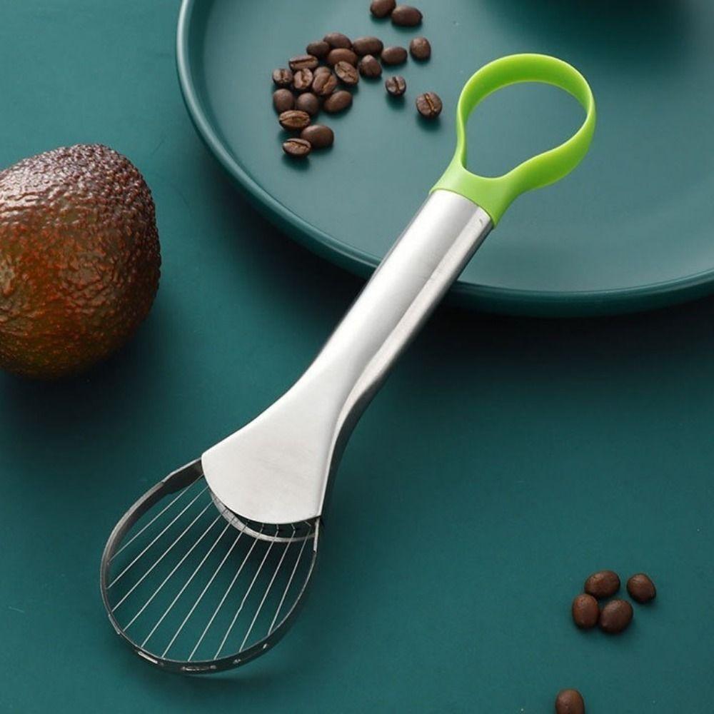 Efficient 2 in 1 Avocado Cutter Household Fruit Cutting Artifact Portable Avocado Slicer Camping