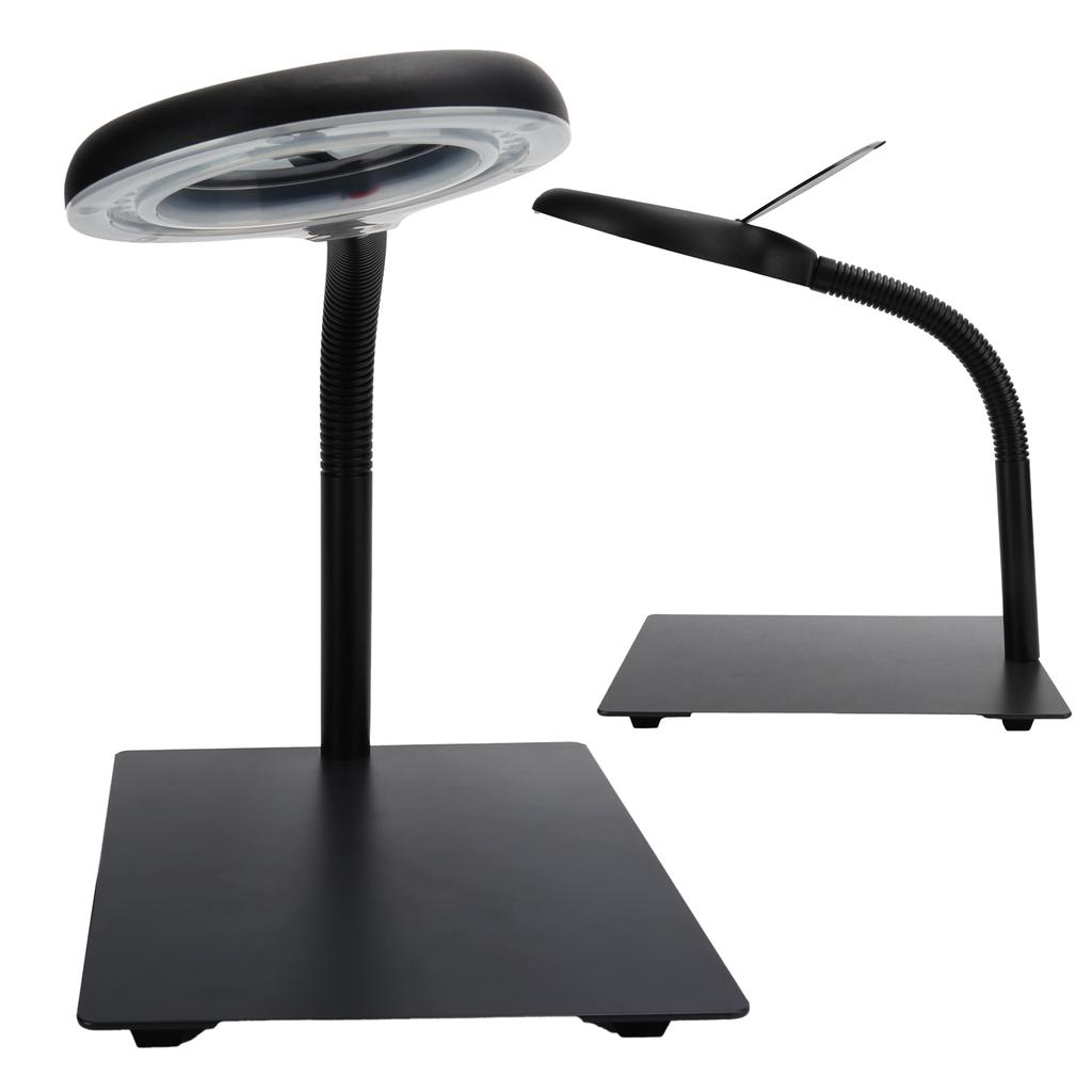 40LED Desk Magnifier Light Metal Base 15X Flexible Magnifying Lamp for Engraving ReadingUS Plug