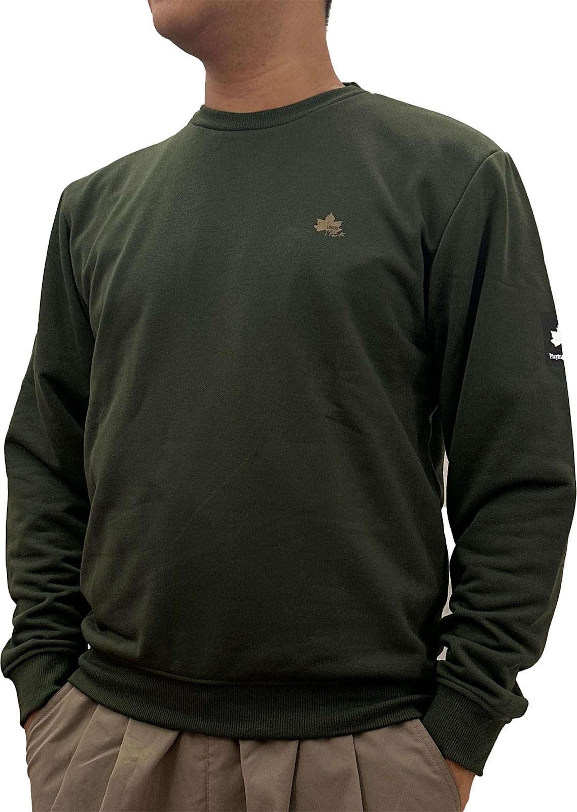 

Logo Spark Men s Fleece Sweatshirt, Size L, Dark Green