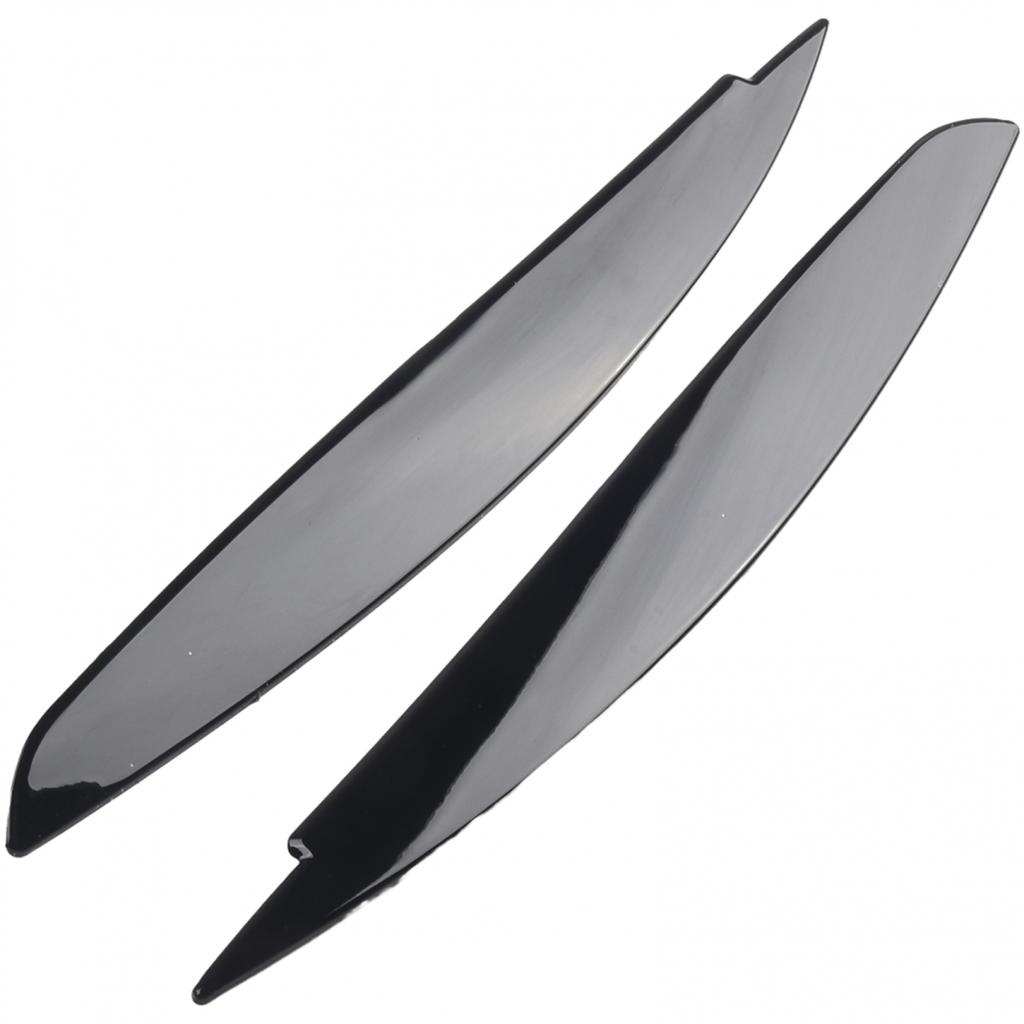 Sopraccigli Neri in Plastica Per BMW Serie 1 E87 E88 E81 E82 Palpebre Sopraccigli 2008-13