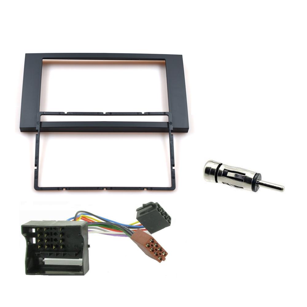 

Для Ford Double Din Stereo Fascia Fitting Kit Surround Wiring Adapter Facia Panel Аксессуары для интерьера Замена аудиопанели