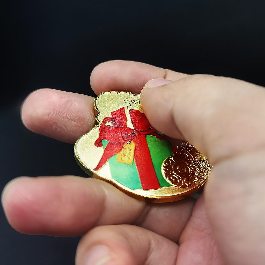 Christmas gifts, coins, creative coins, medals, holiday decorations, ornaments, Christmas gift, Stocking stuffers