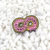 Trendy Cartoon Fish & Pink Donut Bubble Gum Brooch
