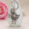 Keychain Pendant Sparkling Rhinestones Mouse Shape Charm Key Chain Strong Lobster Clasp Multi-Functional Key Holder