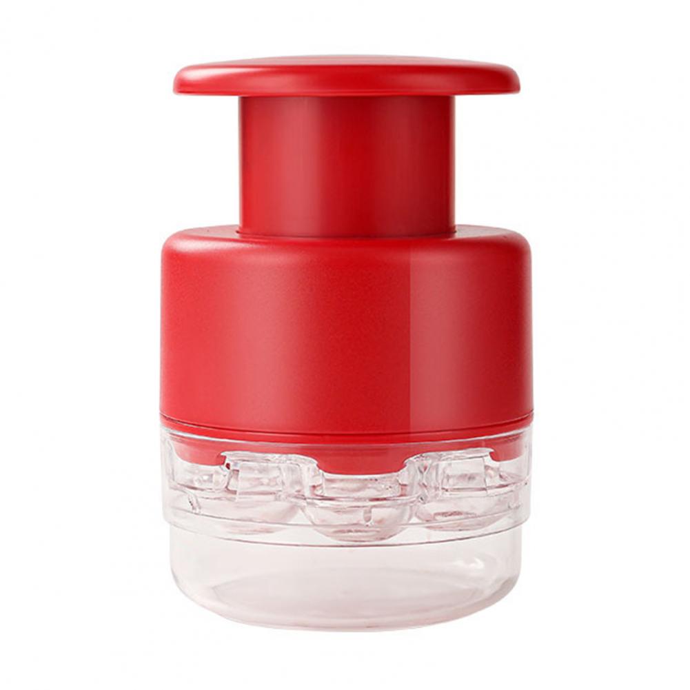 Cherry Pit Remover 7-hole Cherry Pitter Tool for Kitchen Baking Multi-corer Fruit Pit Remover Portable 7-in-1 Cherry Jam Pitting красный