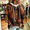 Women's Halloween Print Hoodie Loose Fit Casual Pullover