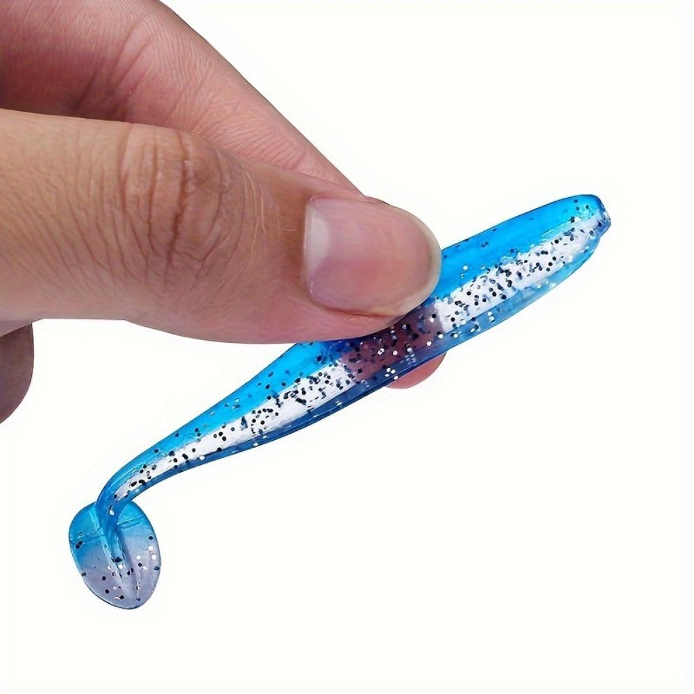 10 Bass Soft Jigs, T-Tail Soft Worm Jigs, Süßwasser- und Salzwasserköder