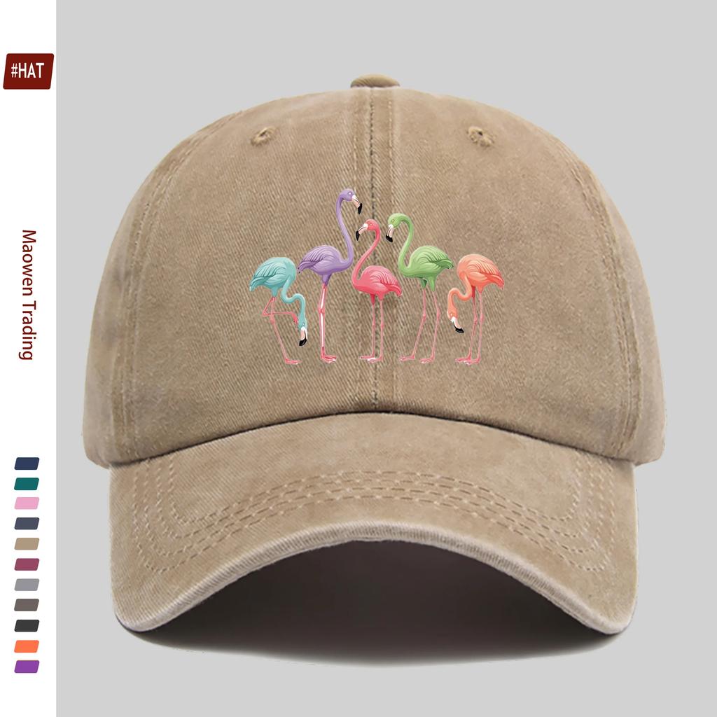 Pc Stück Bunte Flamingo-Print Trucker-Kappe Verstellbare Snapback-Kappe mit Flamingo Leicht Geeignet für Männer Frauen für